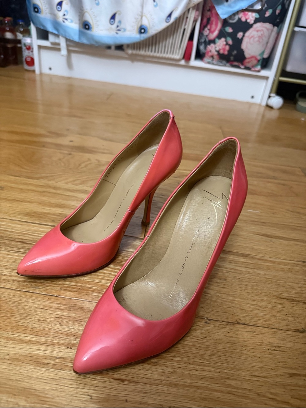 Giuseppe Zanotti Coral Patent Pointed-Toe Pumps - Picture 2 of 6